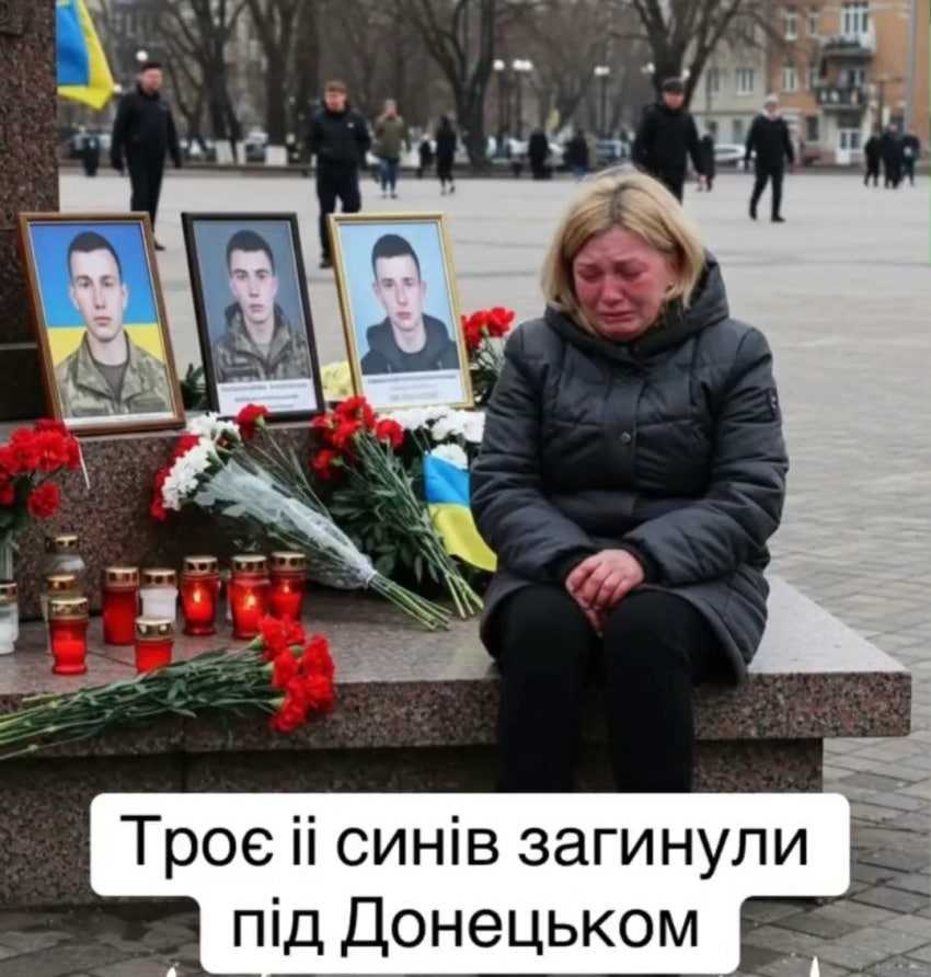 세 아들을 모두 잃어버린 우크라이나 어머니