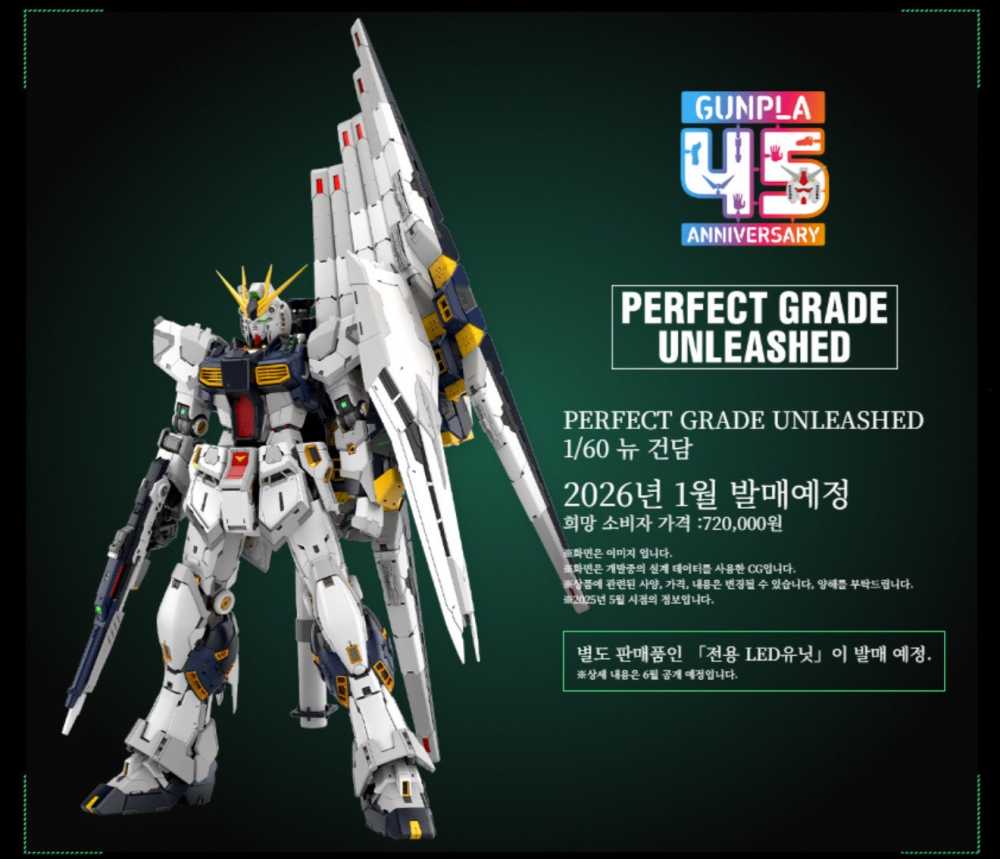 [건담]PG 언리쉬드 뉴 건담 상세정보