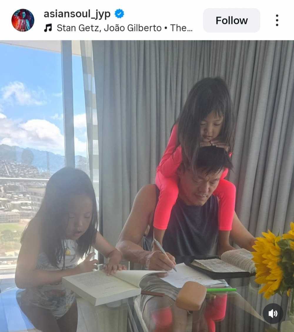 JYP 두 딸 사진 공개 jpg