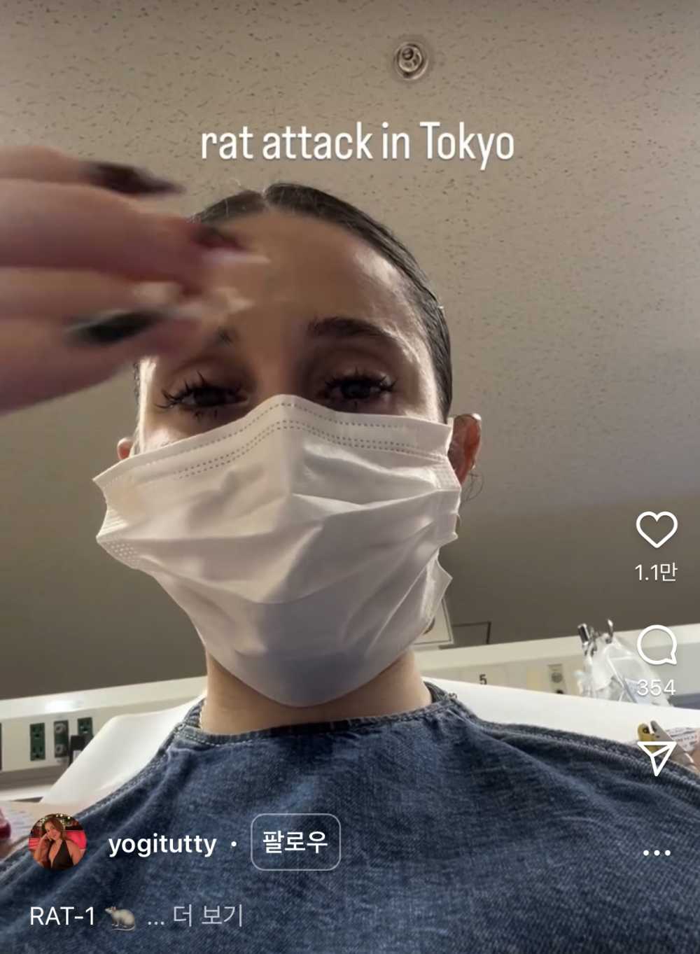 (약혐) 도쿄에서 걷다가 쥐한테 공격당한 외국인 관광객